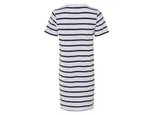 esmara® Dámske tričkové šaty (pruhy/čierna/biela, XS (32/34))