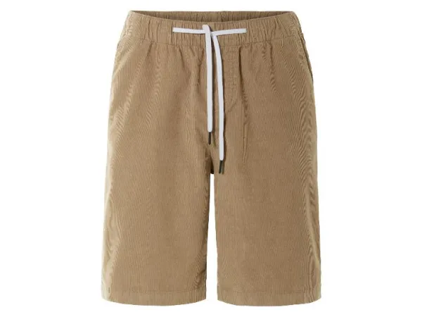 Livergy® Pánske kordové šortky (béžová, L (52/54))
