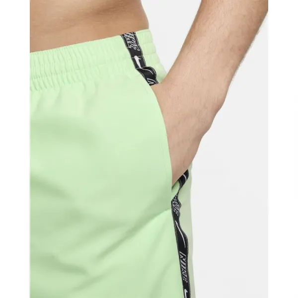 Pánske plavky NIKE SWIM Logo Tape Lap 5 inch-338-vapor green