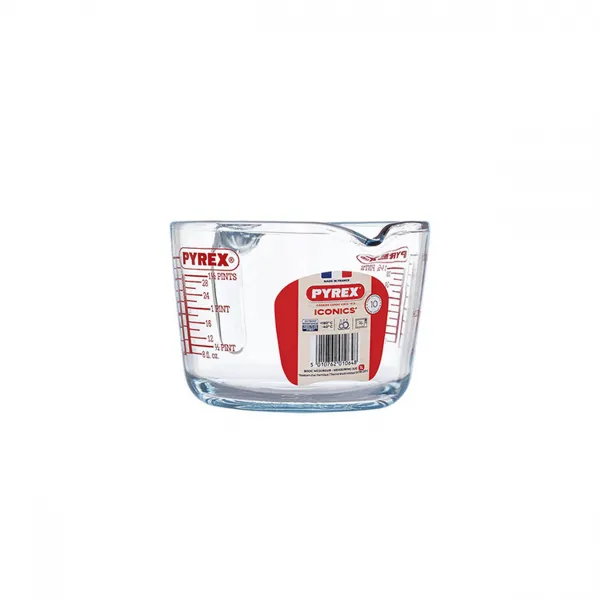 Sklenená odmerka s lievikom PYREX 1000ml