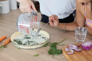 Sklenená odmerka s lievikom PYREX 1000ml