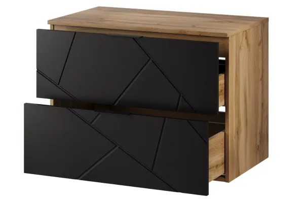 Szynaka Skrinka pod umývadlo MAZI BLACK 38 | 80 cm