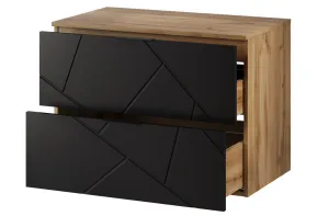 Szynaka Skrinka pod umývadlo MAZI BLACK 38 | 80 cm