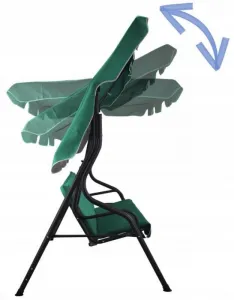 Garden Line Zahradní houpačka GOODHOME tmavě zelená