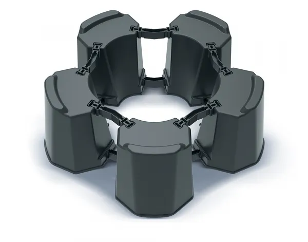 Prosperplast Podstavec pod sud na dažďovú vodu MODULAR BASEWAN SET I antracit