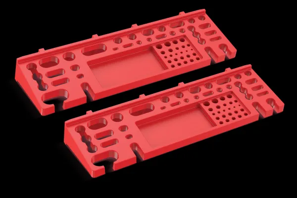 Prosperplast Sada držiakov na náradie BENER 2 ks 38,4x12,5 cm červená