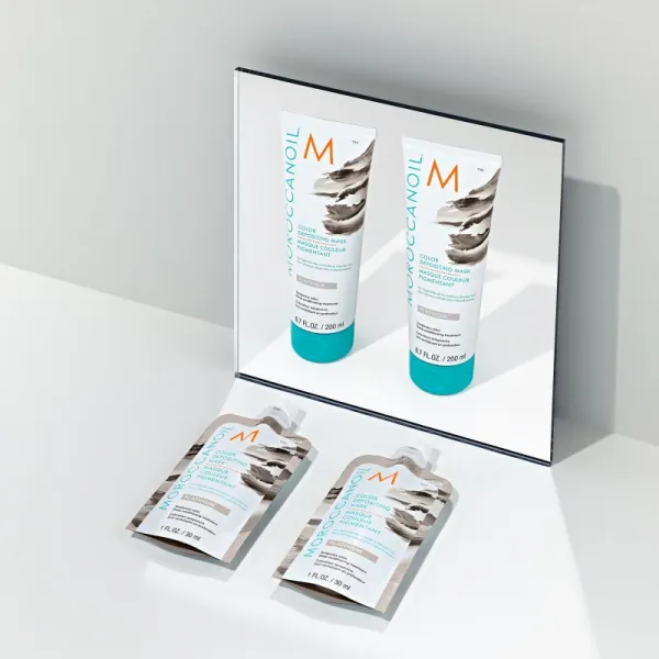 Moroccanoil Color Depositing jemná vyživujúca maska bez permanentných farebných pigmentov Platinum 30 ml