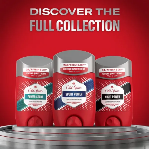 Old Spice Power Start tuhý antiperspitant pre mužov 50 ml