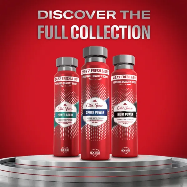 Old Spice Night Power antiperspirant v spreji pre mužov 150 ml