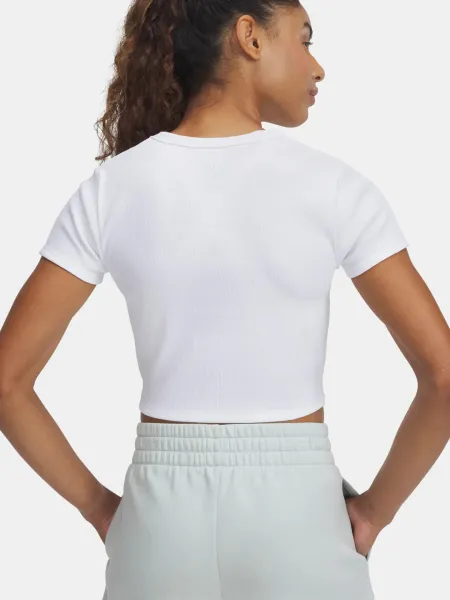 Under Armour UA RIVAL RIB BABY TEE tričko, biela, veľkosť