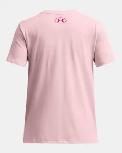 Under Armour UA BIG LOGO UA FILL SS Dievčenské tričko, ružová, veľkosť