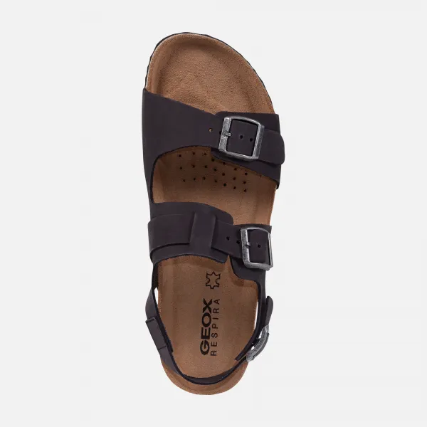 Black men's sandals Geox Ghita - Men's