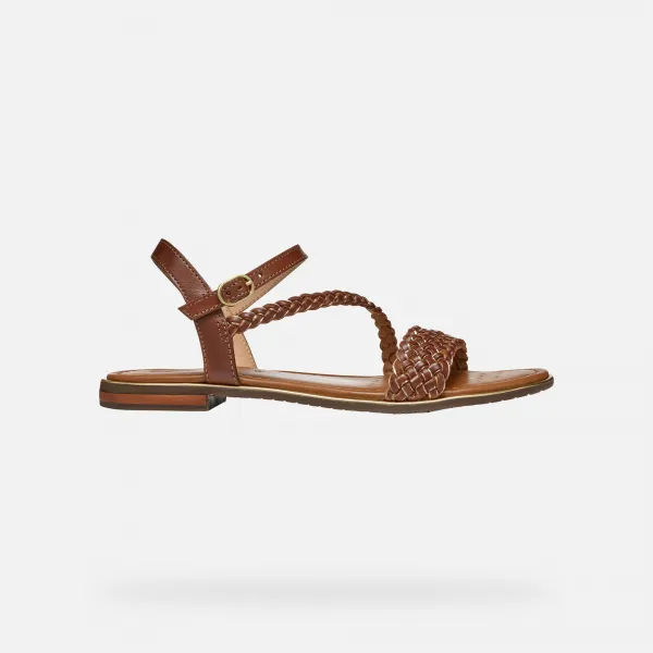Light brown women's sandals Geox Sozy Plus - Women's