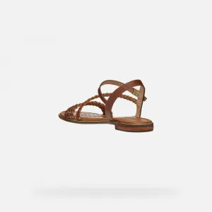 Light brown women's sandals Geox Sozy Plus - Women's