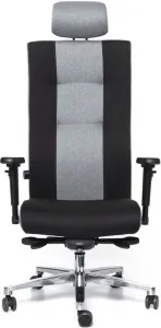 MULTISED Záťažové kreslo BZJ 487 XAL NED2/ NED6, čierne/ svetlo šedé nosnosť 200 kg