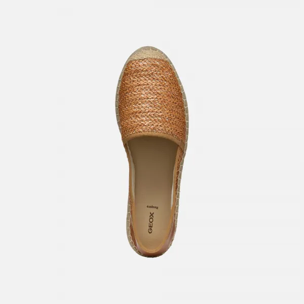 Light brown women's espadrilles Geox Lampedusa - Women's