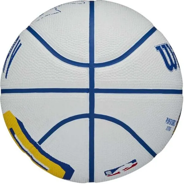 Wilson NBA PLAYER ICON MINI BSKT CURRY 3 Mini basketbalová lopta, biela, veľkosť