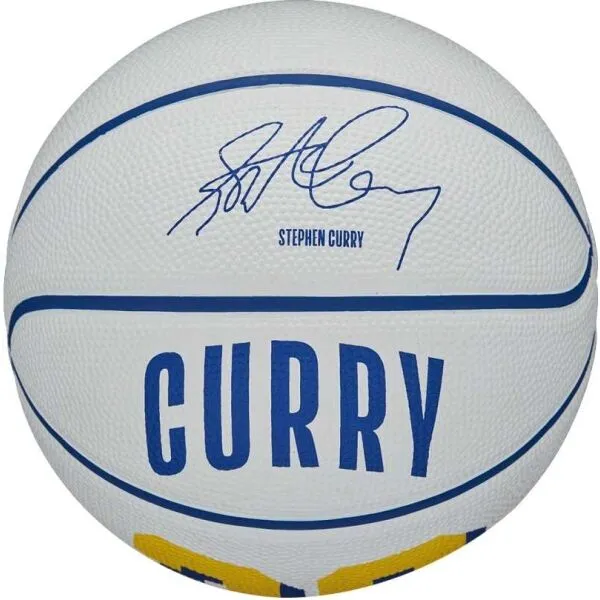 Wilson NBA PLAYER ICON MINI BSKT CURRY 3 Mini basketbalová lopta, biela, veľkosť