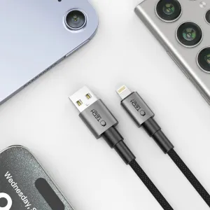 Tech-Protect Ultraboost DNA kábel USB / Lightning 12W / 2.4A 25cm, sivý
