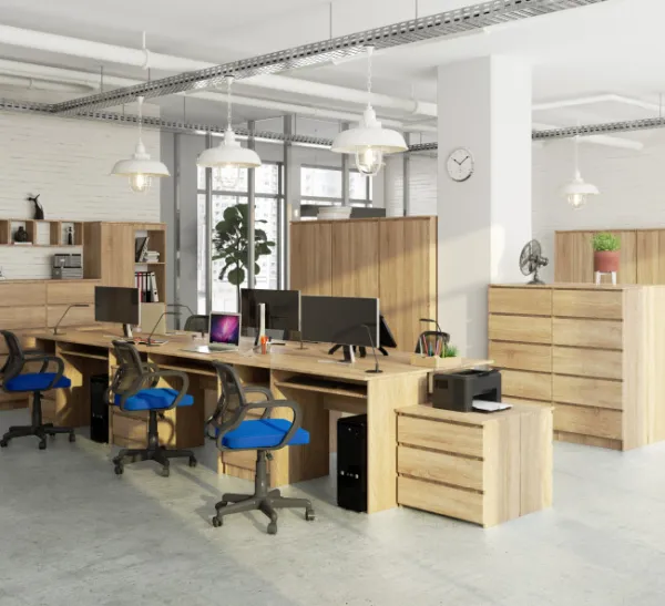 Ak furniture Volně stojící psací stůl CLP 135 cm dub sonoma