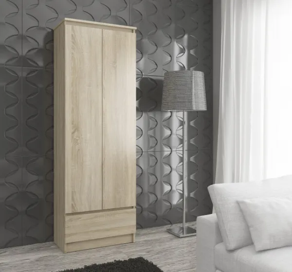 Uzavretý regál R60 2D 1SZ CLP dub sonoma