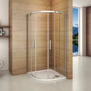 H K - Štvrťkruhový sprchovací kút HARMONY S4 90 cm s dvojdielnymi posuvnými dverami SE-HARMONYS490