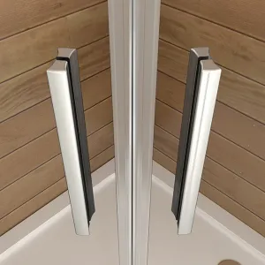 H K - Štvrťkruhový sprchovací kút HARMONY S4 90 cm s dvojdielnymi posuvnými dverami SE-HARMONYS490
