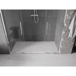 MEXEN/S - Velar Duo posuvné sprchové dvere 200, transparent, chróm 871-200-000-02-01