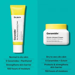 Dr. Jart+ Ceramidin™ Ectoin-Infused Cream hydratačný krém na tvár s ceramidmi 50 ml
