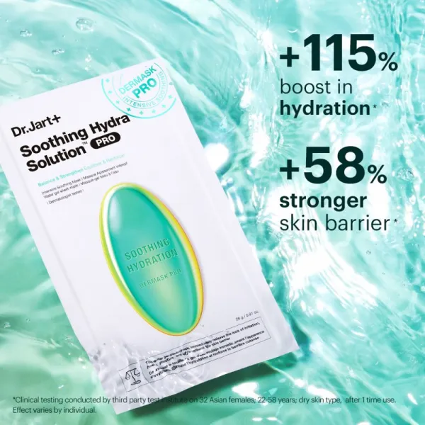 Dr. Jart+ Soothing Hydra Solution™ Intensive Soothing Mask regeneračná a hydratačná maska na tvár 26 g