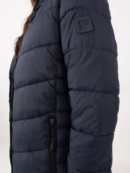Coat-D51160XB44540A3-navy blue