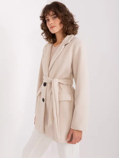 Coat TW-PL-BI-2022320.01X-light beige