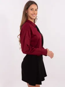 Shirt-DHJ-KS-9213.86-burgundy
