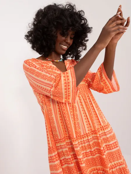 Dress-D73771M30214L-orange