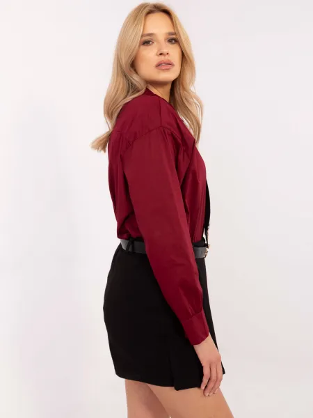 Shirt-DHJ-KS-9213-1.77P-burgundy