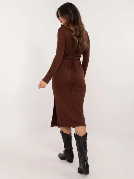 Dress-LK-SK-509820.67-dark brown
