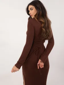 Dress-LK-SK-509820.67-dark brown