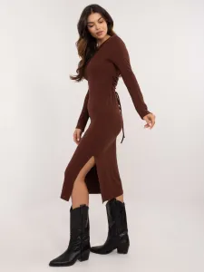Dress-LK-SK-509820.67-dark brown
