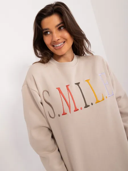 Sweatshirt-D10606BA02565C-beige