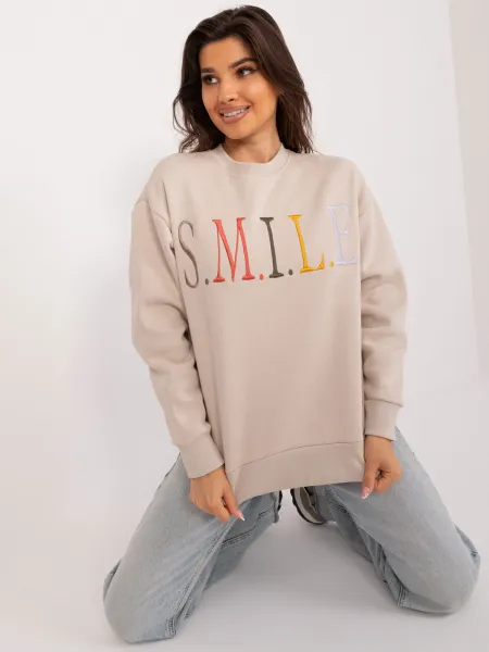 Sweatshirt-D10606BA02565C-beige