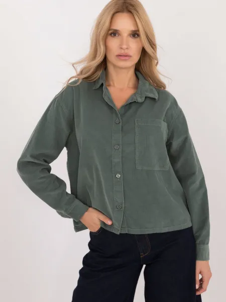 Shirt-D70046M11184A1-dark green