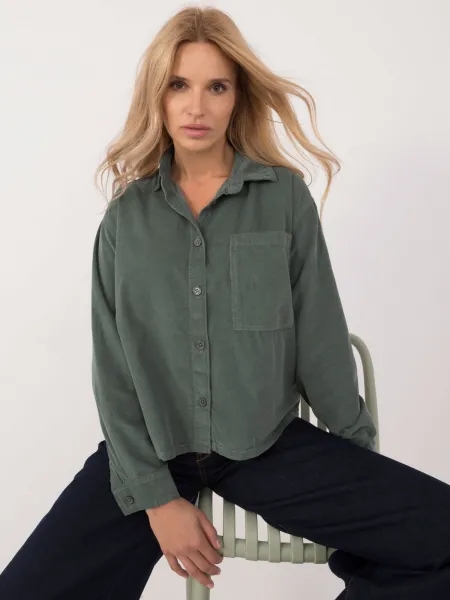 Shirt-D70046M11184A1-dark green