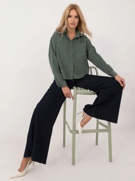 Shirt-D70046M11184A1-dark green