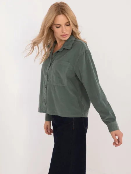 Shirt-D70046M11184A1-dark green