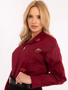 Shirt-DHJ-KS-9230.75P-burgundy