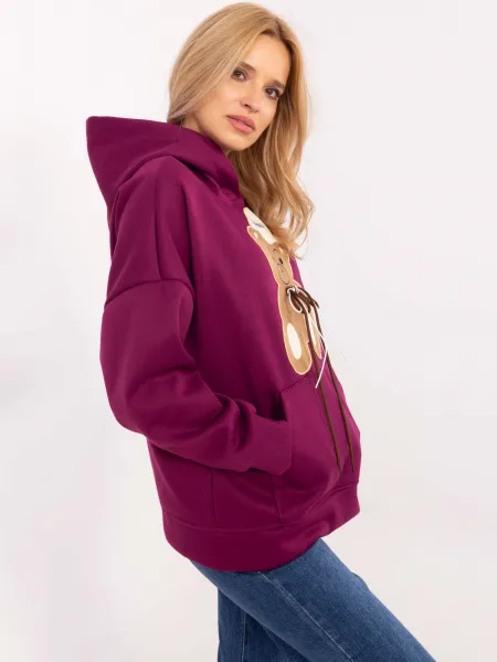 Sweatshirt-DHJ-BL-A8695.65P-purple