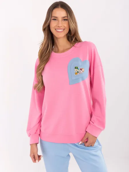 Sweatshirt-DHJ-BL-20322.72-pink