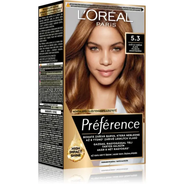 L’Oréal Paris Préférence farba na vlasy odtieň 5.3 Ligth Golden Brown 1 ks