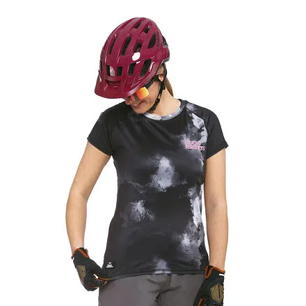 HORSEFEATHERS Dámsky bike dres Deco - grayscale GRAY velikost M
