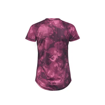 HORSEFEATHERS Dámsky bike dres Deco - blackberry camo PINK velikost XS